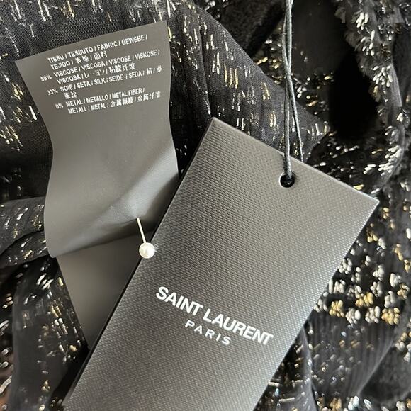 SAINT LAURENT PARIS BLACK TOP SIZE F42 - Picture 12 of 14